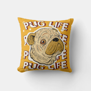 Pug Life Animal Dog Kussen