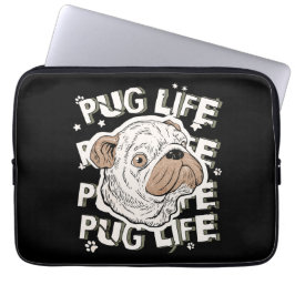 Pug Life Animal Dog Laptop Sleeve