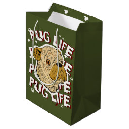 Pug Life Animal Dog Medium Cadeauzakje