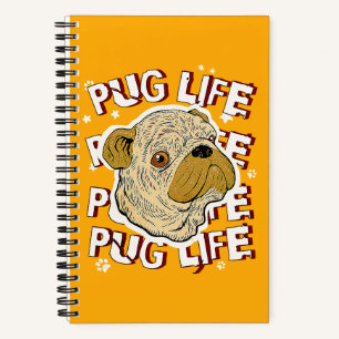 Pug Life Animal Dog Notitieboek