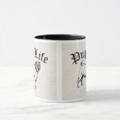 Pug Life Funny Dog Gangster Mok (Midden)