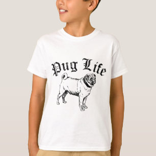 Pug Life Funny Dog Gangster T-shirt