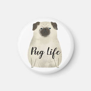 Pug Life Funny Magneet