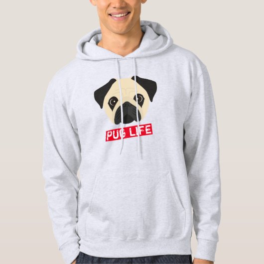 Pug Life Hoodie (Voorkant)
