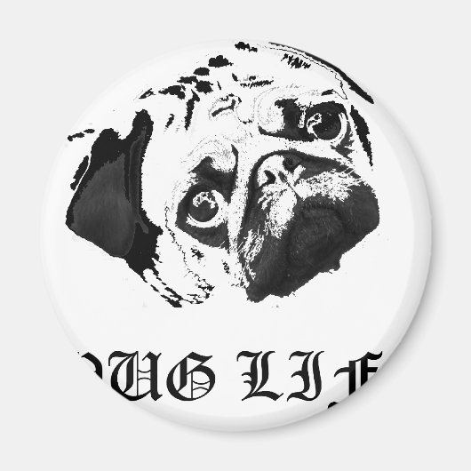 Pug Life Magneet (Voorkant)