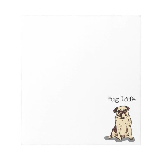 Pug Life Notitieblok (Voorkant)