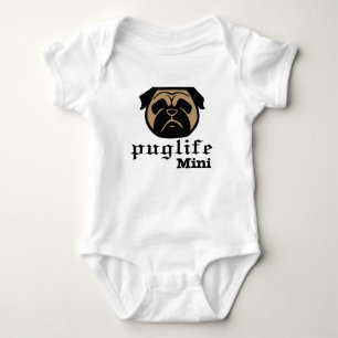 Pug life - thug dog life - pug bodysuit body suit