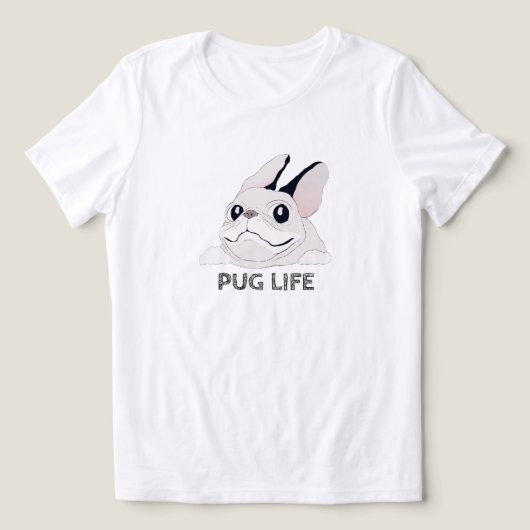 PUG LIFE Tri-Blend SHIRT (Design voorkant)