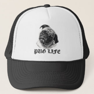 Pug Life Trucker Hat van nicola Pet