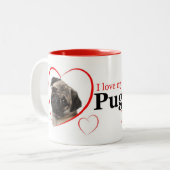 Pug Love Mok (Voorkant links)