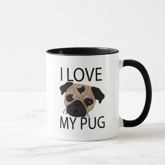 Pug Love. Mok (Rechts)
