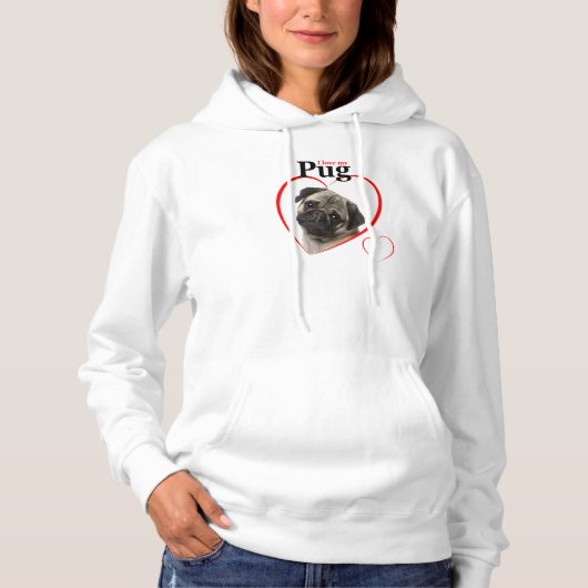 Pug Love Shirt (Voorkant)