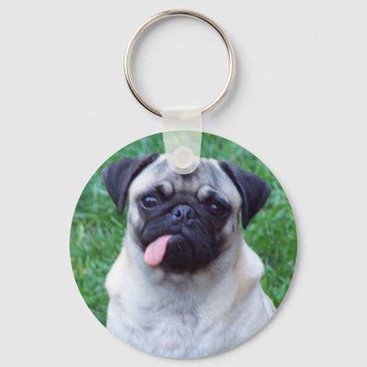 Pug Love Sleutelhanger (Voorkant)