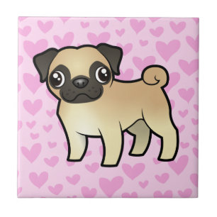 Pug Love Tegeltje