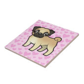 Pug Love Tegeltje (Zijkant)