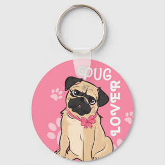 Pug Lover Sleutelhanger