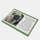 Pug Lovers Art Deurmat (Schuin)