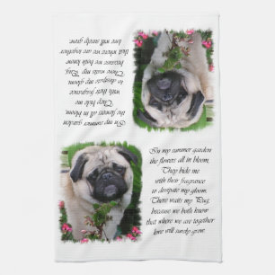 Pug Lovers Art Theedoek