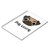 Pug Loving Notebook Notitieboek (Linkerzijde)
