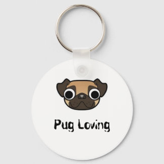 Pug Loving Sleutelhanger