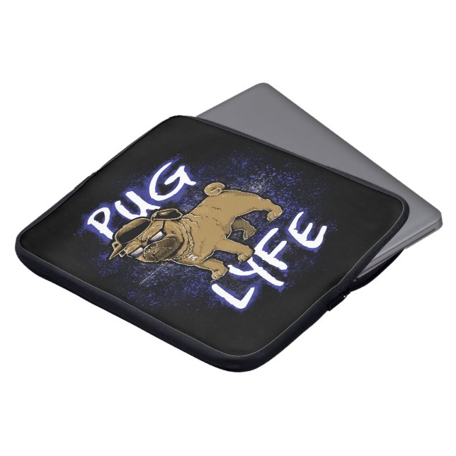 Pug Lyfe Laptop Sleeve (Voorkant top)