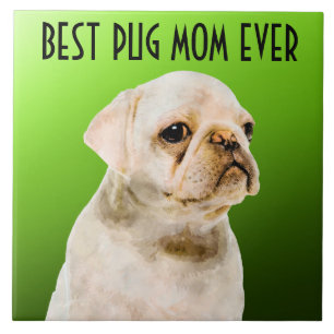 Pug Ma Ceramic Tile Tegeltje