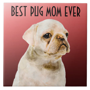 Pug Ma Ceramic Tile Tegeltje