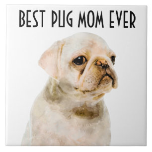 Pug Ma Ceramic Tile Tegeltje