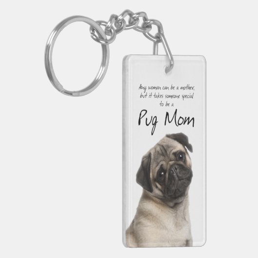 Pug Ma Key Ring Sleutelhanger (Voorkant Links)