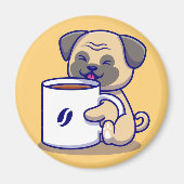 Pug Magnet Magneet (Voorkant)
