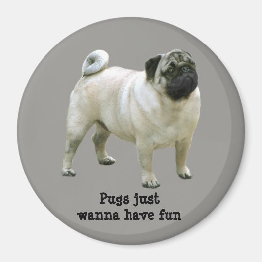 Pug Magnet Magneet (Voorkant)