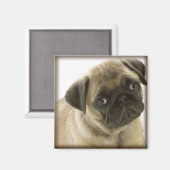 Pug Magnet Magneet (Voorkant / Achterkant)