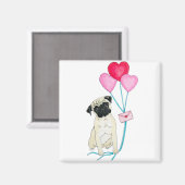 Pug Magnet Magneet (Voorkant / Achterkant)