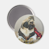 Pug Magnet Magneet (Voorkant / Achterkant)