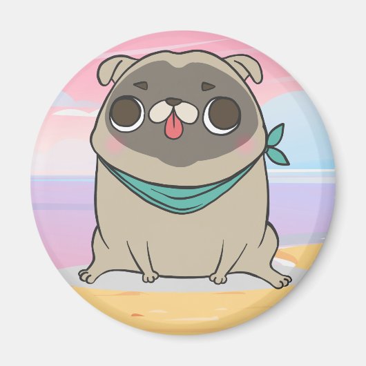 Pug Magnet Magneet (Voorkant)