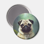 Pug Magnet Magneet (Voorkant / Achterkant)