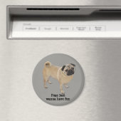 Pug Magnet Magneet (Insitu (Vaatwasser))