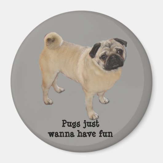 Pug Magnet Magneet (Voorkant)