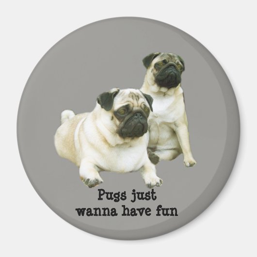Pug Magnet Magneet (Voorkant)