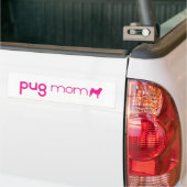 Pug mama bumpersticker (Op Truck)