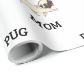 Pug mama Cadeaupapier (Rol Hoek)