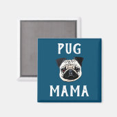 Pug Mama Magneet (Voorkant / Achterkant)