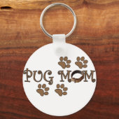 Pug mama sleutelhanger (Voorkant)