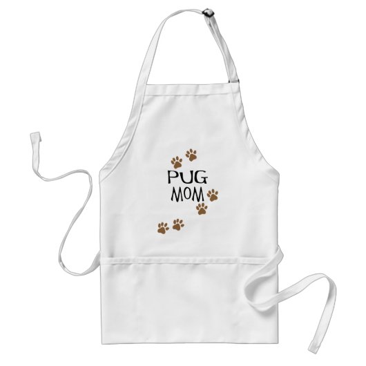Pug mama standaard schort (Voorkant)
