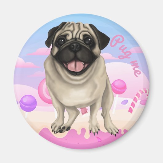 Pug me Magnet Magneet (Voorkant)