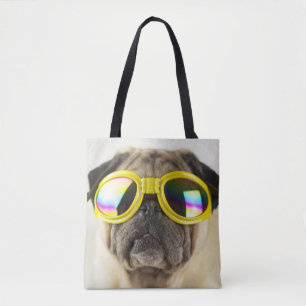 Pug met Goggles Draagtas