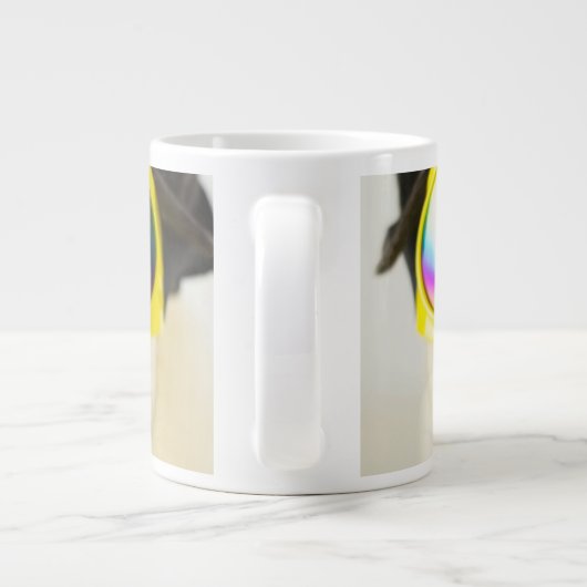 Pug met Goggles Extra Grote Beker (Achterkant)