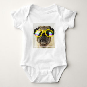 Pug met Goggles Romper