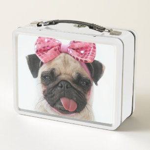 Pug met roze romp