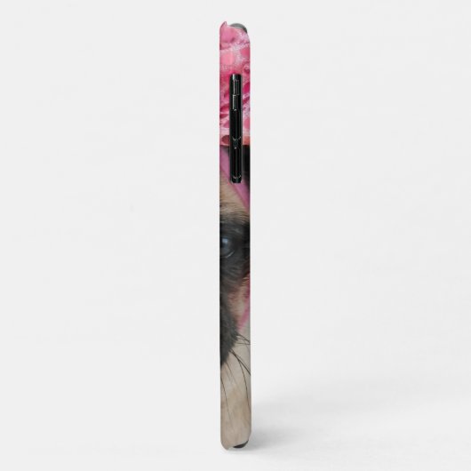 Pug met roze romp Case-Mate iPhone case (Achterkant/links)